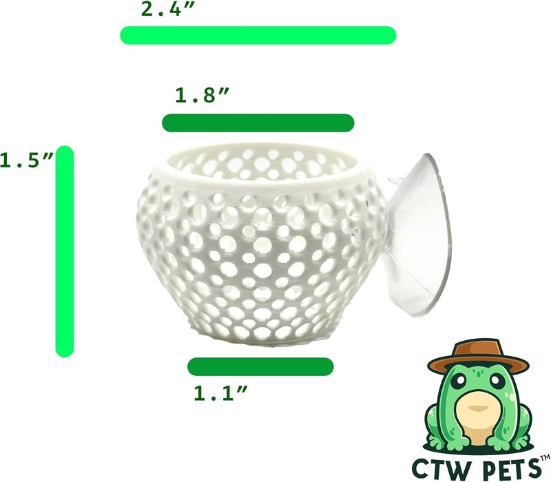 CTWPets Store Betta Bulb Hide | Betta Rest Fish Tank Ornament | Aquarium Cave with Suction Cup for Small Fish Tank, Betta Habitat, Shrimp Hideout, Aquatic Decor (Pure White) - Image 2